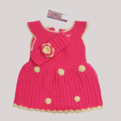 Handmade Baby Frock | Soft & Cozy Wool Dress for Girls | Hastakala Nepal