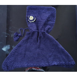 Girls' Hand-Knitted Acrylic Poncho With Hat| Warm & Washable | Hastakala Nepal