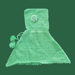 Girls' Hand-Knitted Acrylic Poncho With Hat| Warm & Washable | Hastakala Nepal