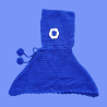 Girls' Hand-Knitted Acrylic Poncho With Hat| Warm & Washable | Hastakala Nepal