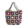 Hand-Crocheted Tote Bag | Stylish & Durable Granny Square Bag | Hastakala Nepal