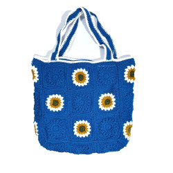 Hand-Crocheted Tote Bag | Stylish & Durable Granny Square Bag | Hastakala Nepal